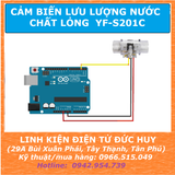 Cảm biến HALL lưu lượng nước, chất lỏng YF-S201C DN15 (21mm)
