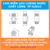 Cảm biến HALL lưu lượng nước, chất lỏng YF-S201C DN15 (21mm)