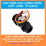 Cảm biến HALL lưu lượng nước, chất lỏng YF-S201C DN15 (21mm)