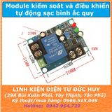 Module kiểm soát và điều khiển tự động sạc bình ắc quy YX1708 12VDC 30A