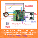 ZS X12H MẠCH ĐIỀU KHIỂN ĐỘNG CƠ KHÔNG CHỔI THAN BLDC CÓ HALL, CÔNG SUẤT 100W