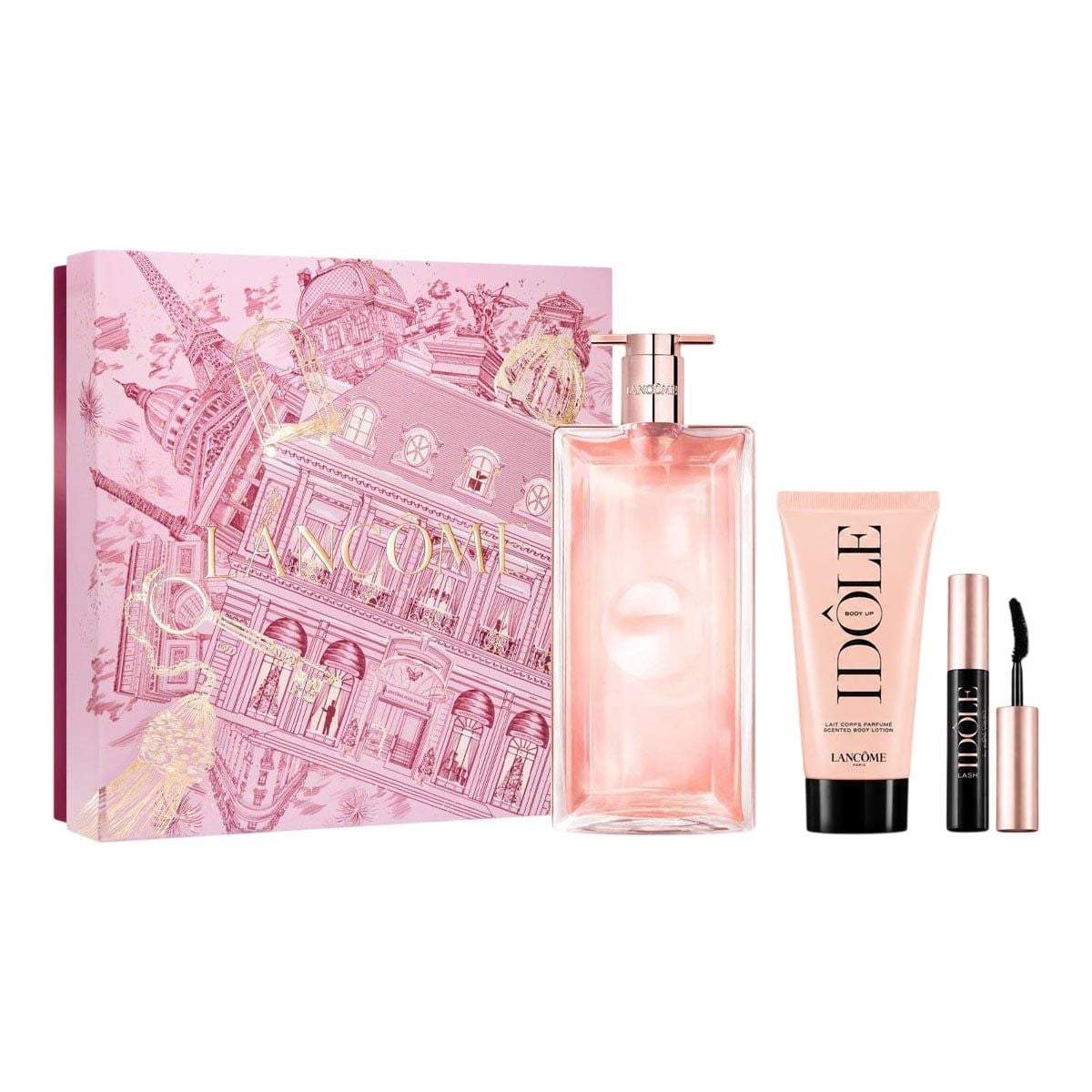  Gift Set Lancôme Idôle L'Eau de Parfum 3pcs (EDP 50ml & Body Up Cream 50ml & Mascara 2.5ml) 