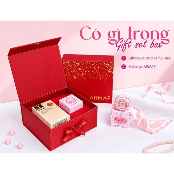  Gift set Armaf Club De Nuit Woman 2 pcs (EDP 105ml & Khăn lụa Armaf) 