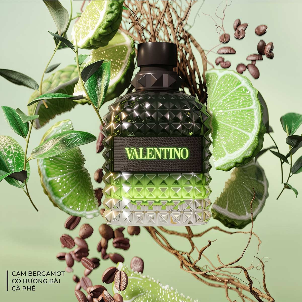  Valentino Uomo Born In Roma Green Stravaganza 