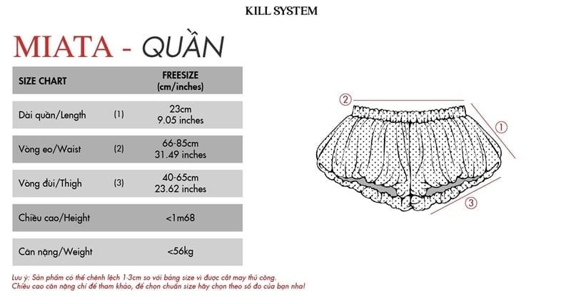  Quần bí chấm bi MIATA - KILLSYSTEM 