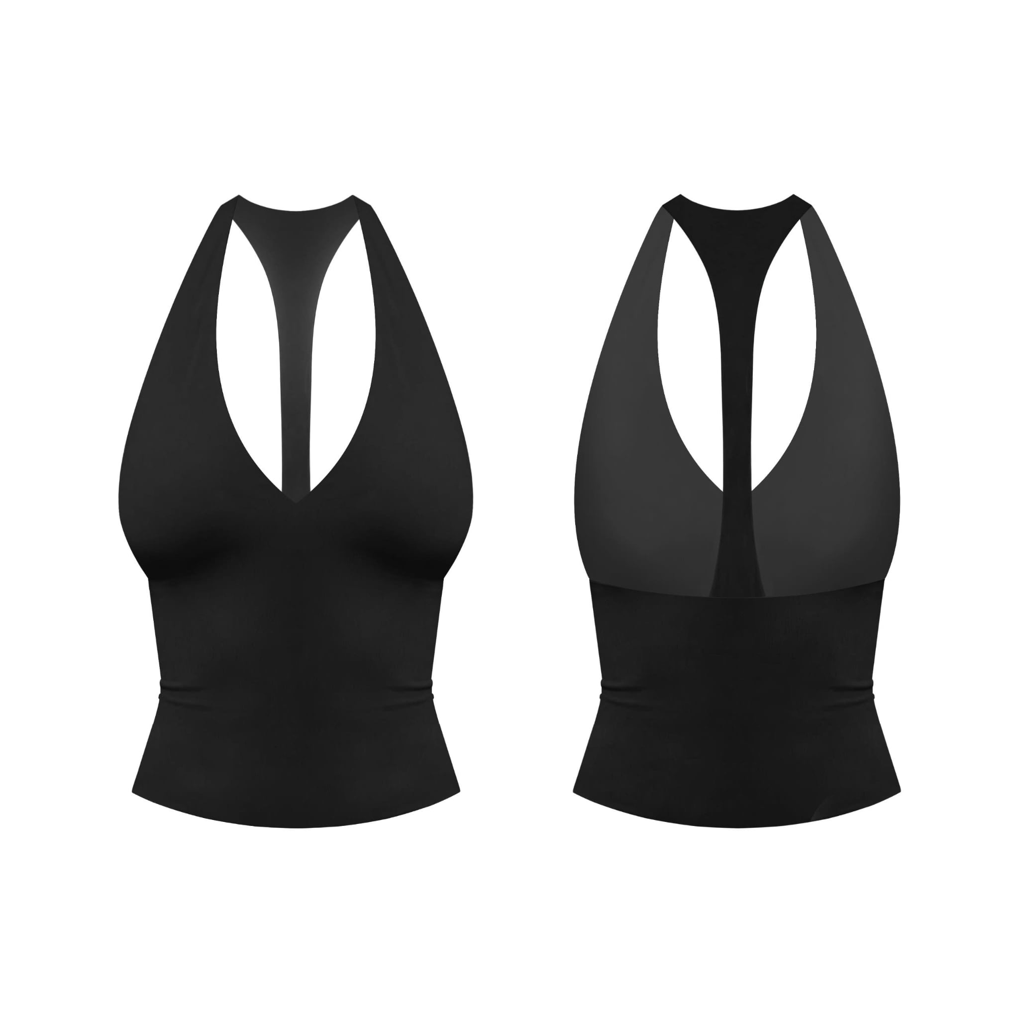  Áo cổ yếm trơn ôm body cotton lạnh mềm mịn co giãn BYAH - KILLSYSTEM 