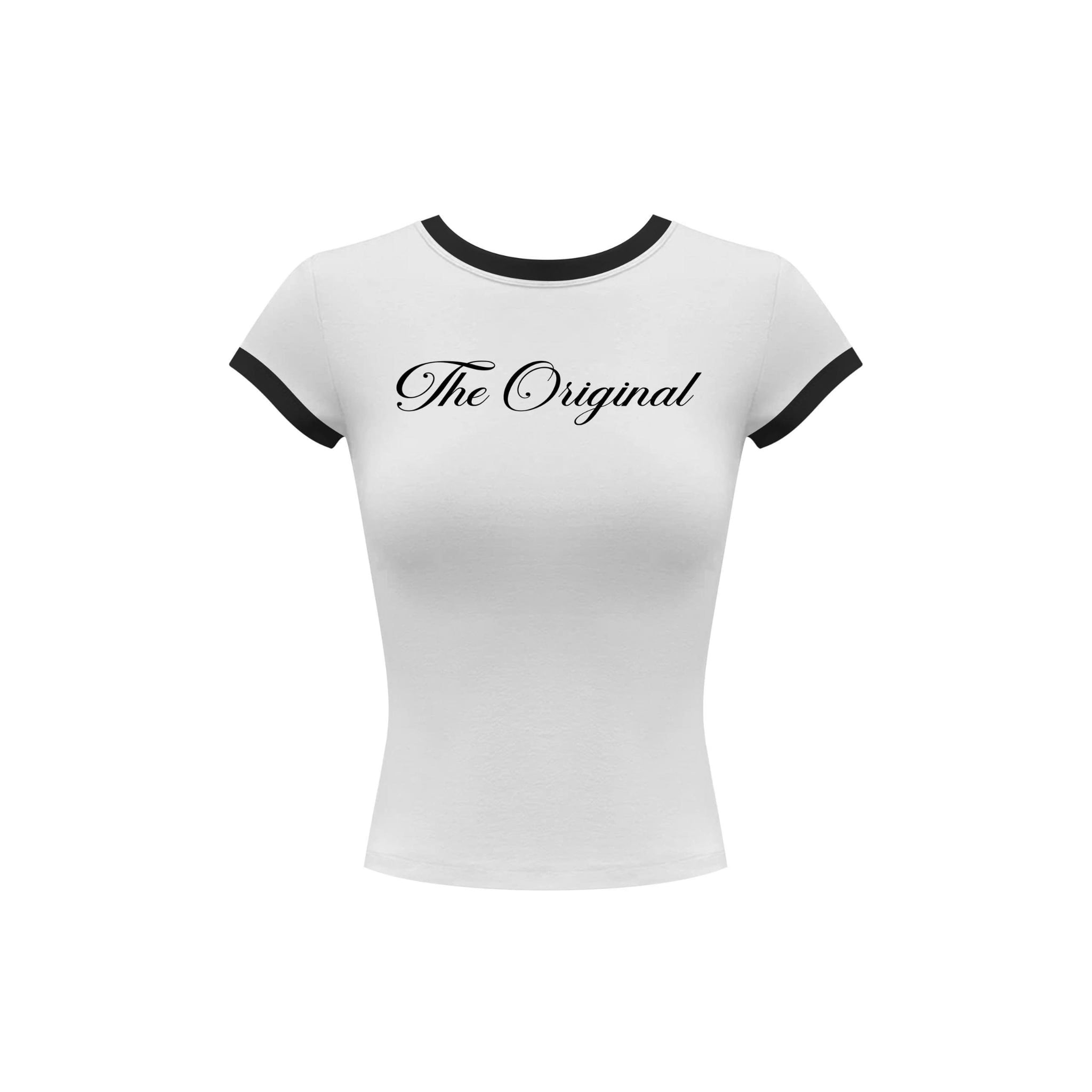  Áo thun babytee phối viền in chữ THE ORIGINAL - KILLSYSTEM 