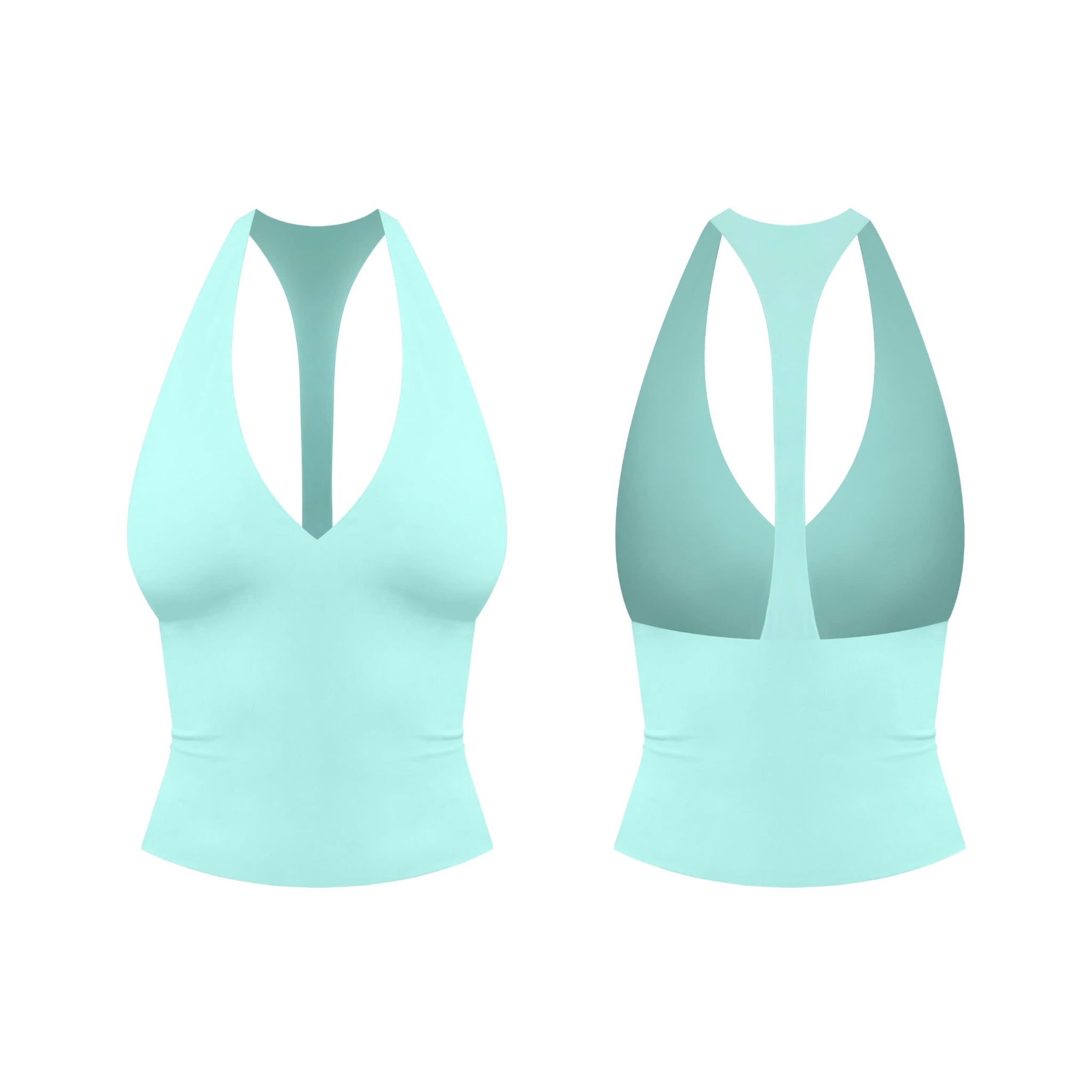  Áo cổ yếm trơn ôm body cotton lạnh mềm mịn co giãn BYAH - KILLSYSTEM 