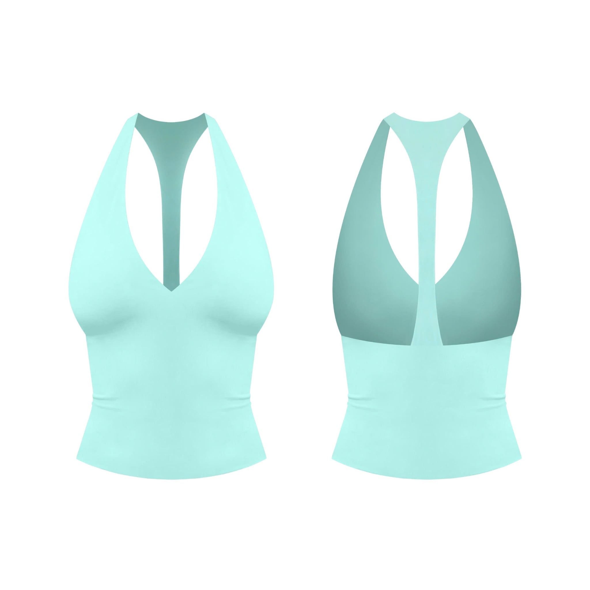  Áo cổ yếm trơn ôm body cotton lạnh mềm mịn co giãn BYAH - KILLSYSTEM 