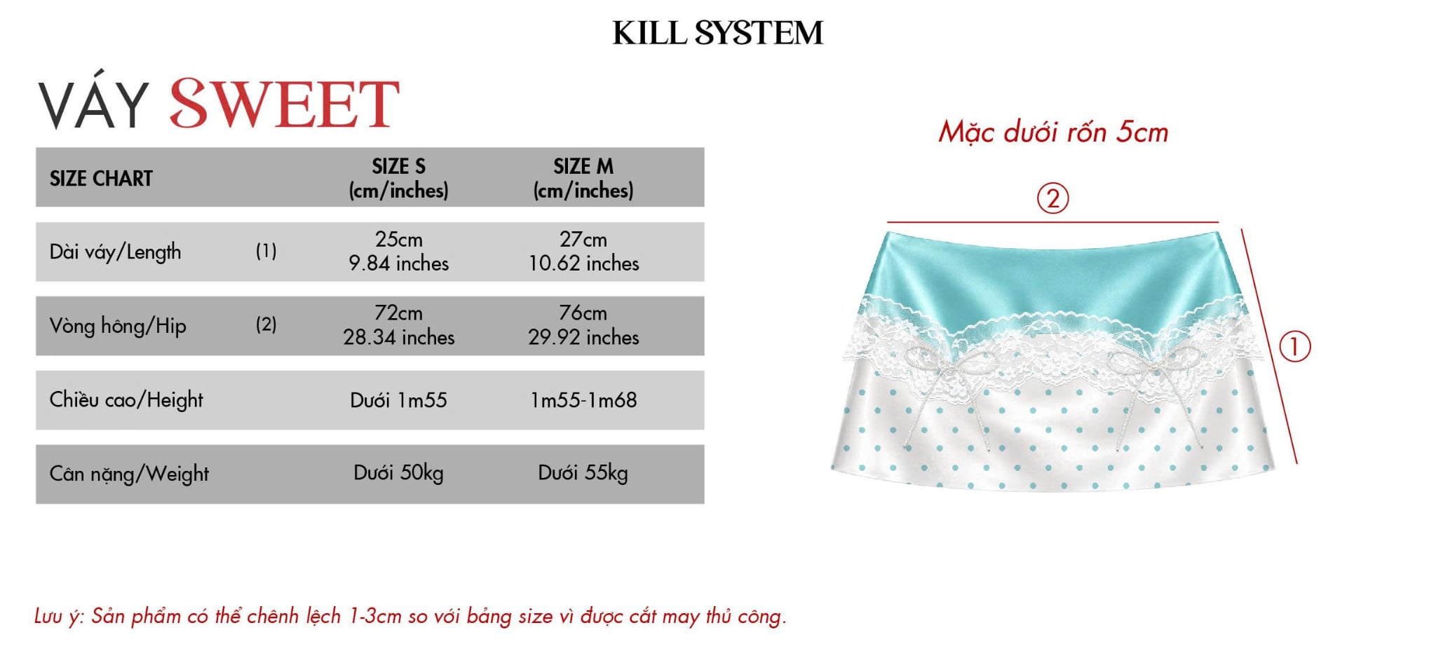  Chân váy lụa phối ren đính nơ SWEET - KILLSYSTEM 