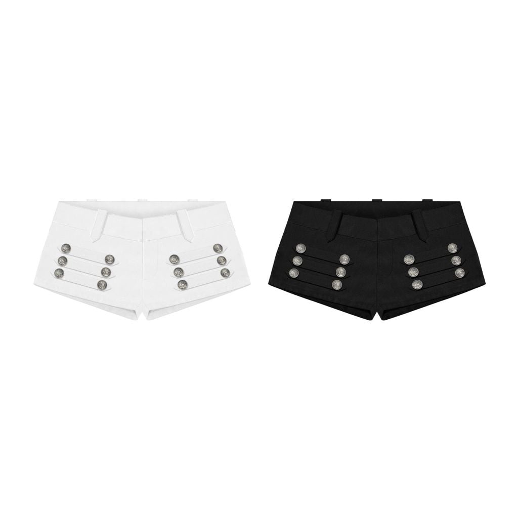  Quần short kaki co giãn phối nút DANIELLE - KILLSYSTEM 