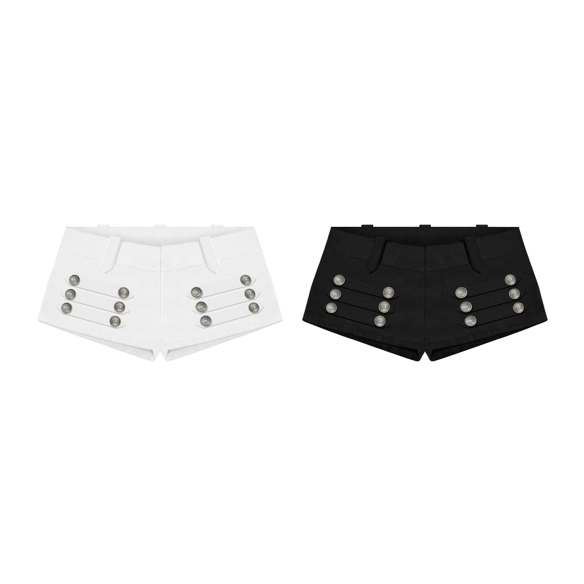  Quần short kaki co giãn phối nút DANIELLE - KILLSYSTEM 