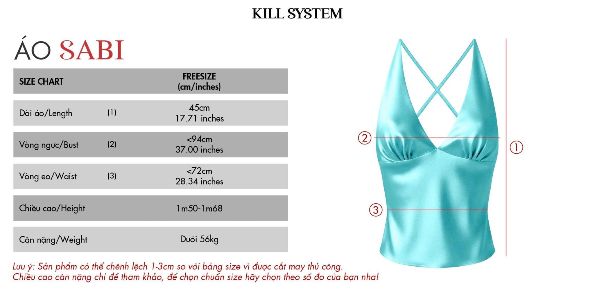  Áo yếm lụa hở lưng tôn dáng SABI - KILLSYSTEM 