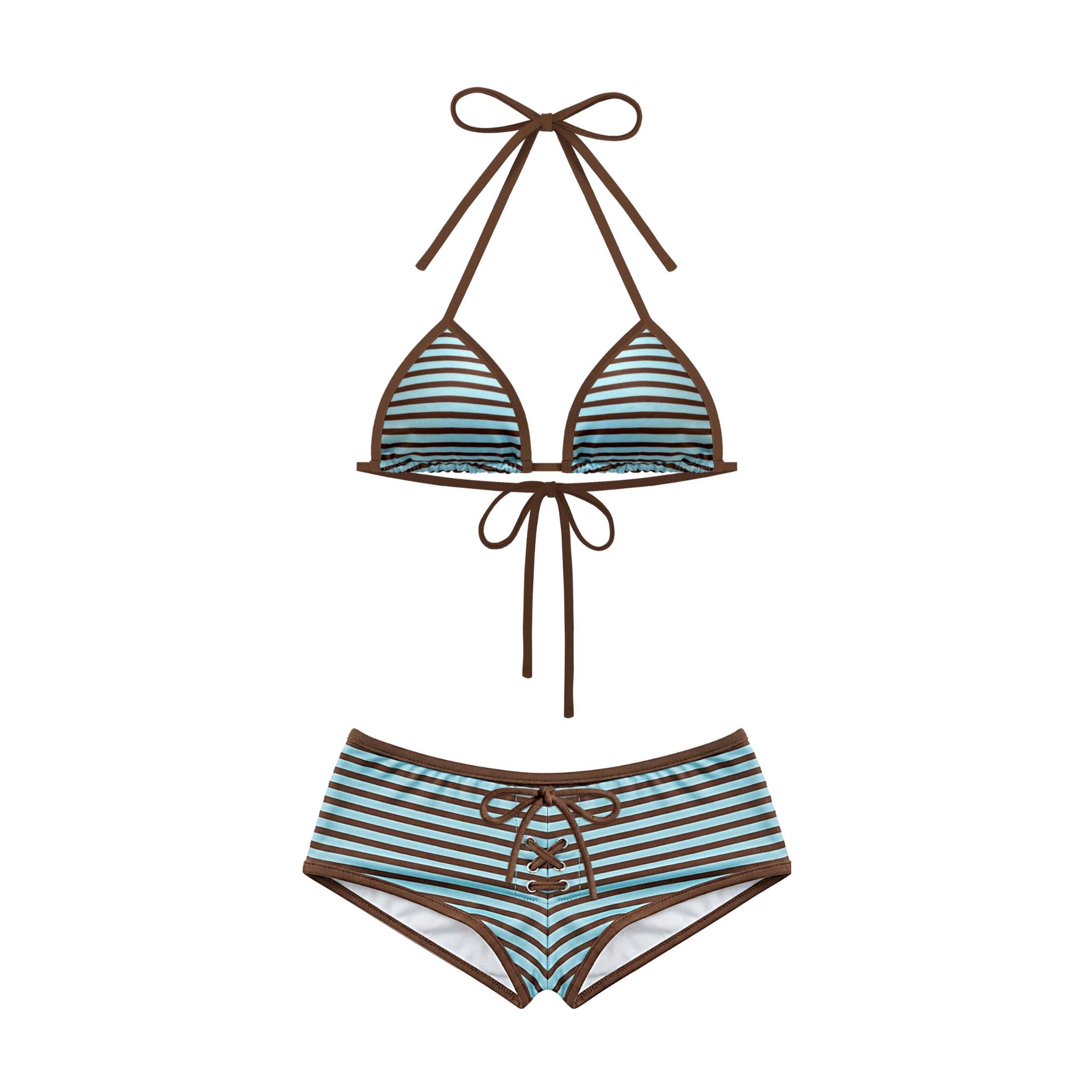  Set bikini hai mảnh quần short sọc ngang NAOMI - KILLSYSTEM 