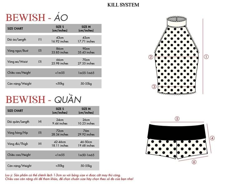  Áo yếm chấm bi BEWISH - KILLSYSTEM 