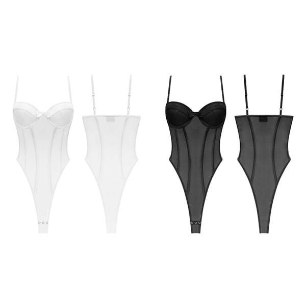  Áo corset bodysuit xuyên thấu tôn dáng SUNBEI - KILLSYSTEM 
