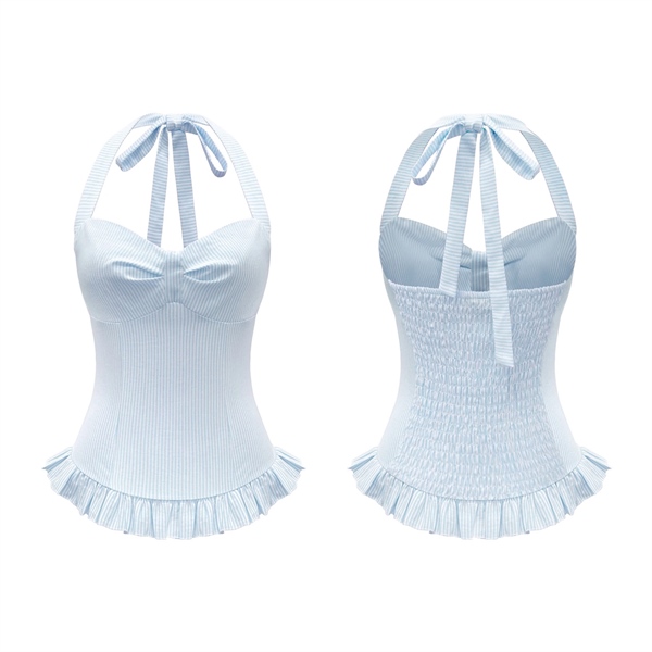  Áo yếm chấm bi cột dây TRISTAN - KILLSYSTEM 