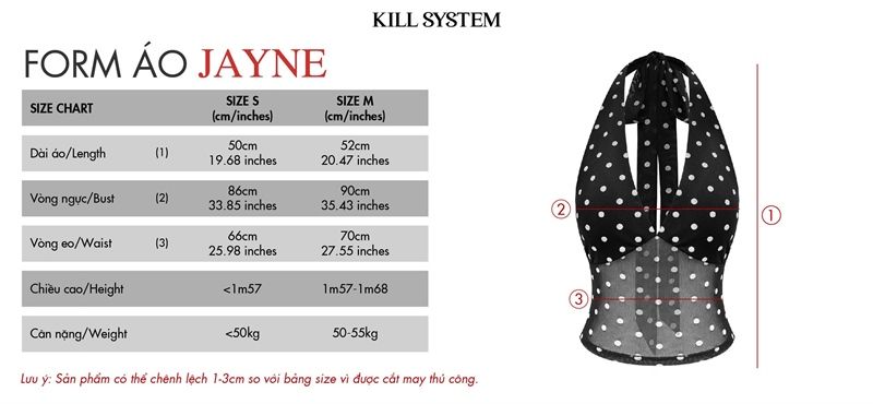  Áo yếm chấm bi hở lưng cột nơ tôn dáng JAYNE - KILLSYSTEM 