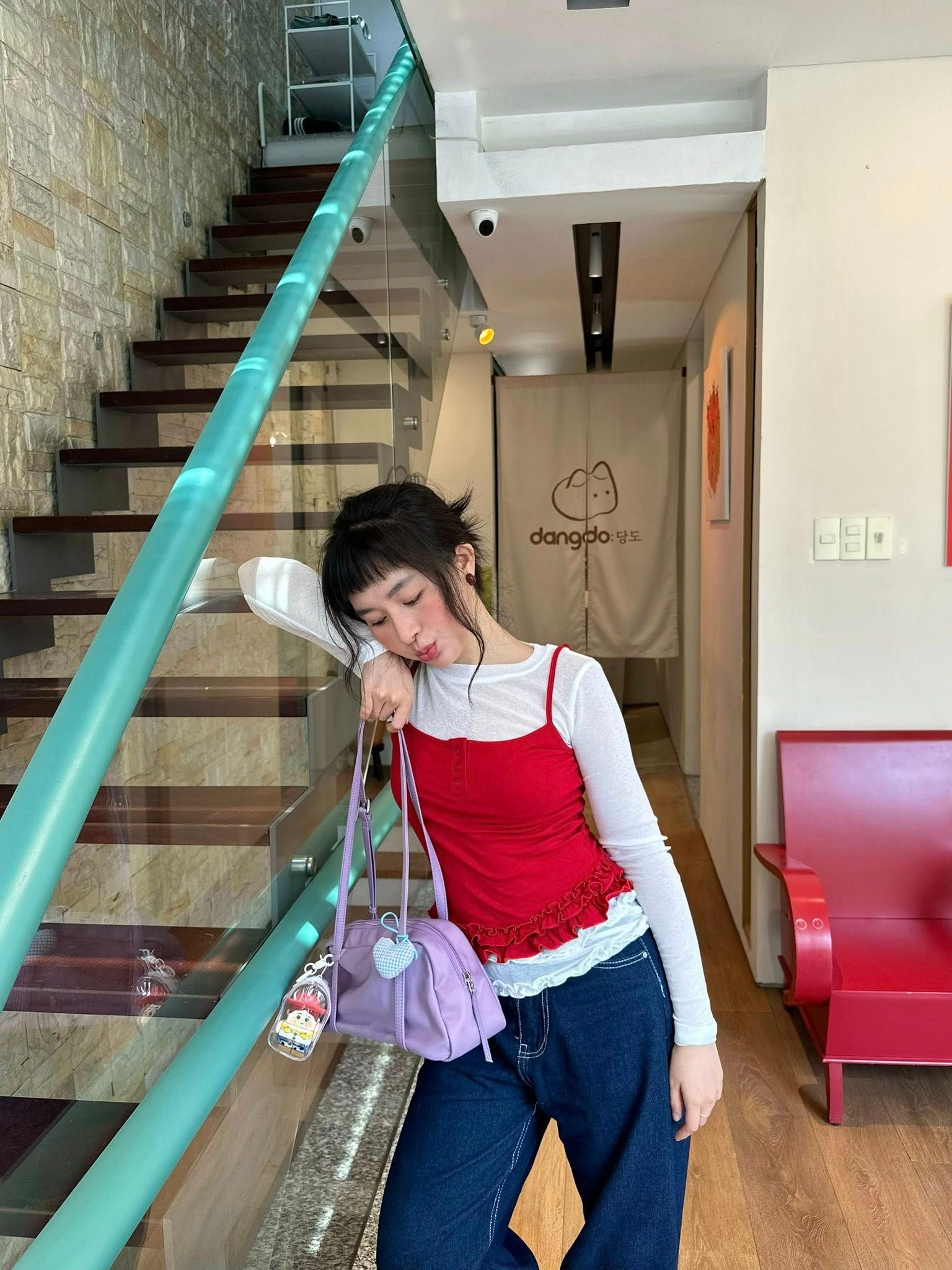  Áo thun tay dài xuyên thấu ren layer bèo LARA - KILL SYSTEM 