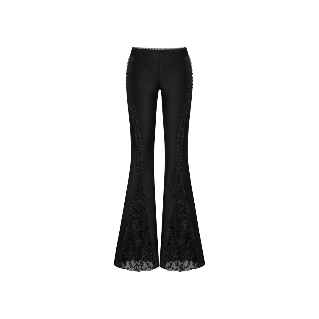  Quần ống loe dài cạp trễ phối ren tôn dáng SALDO - KILLSYSTEM 