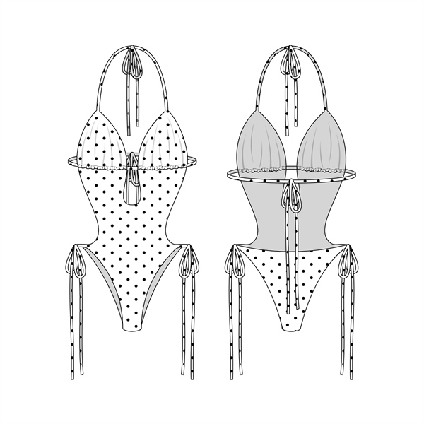  Bikini hoạ tiết chấm bi WHITE FOX - KILLSYSTEM 