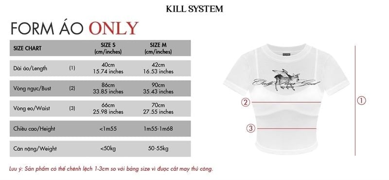  Áo thun xuyên thấu sexy tôn dáng ONLY kèm bra - KILLSYSTEM 