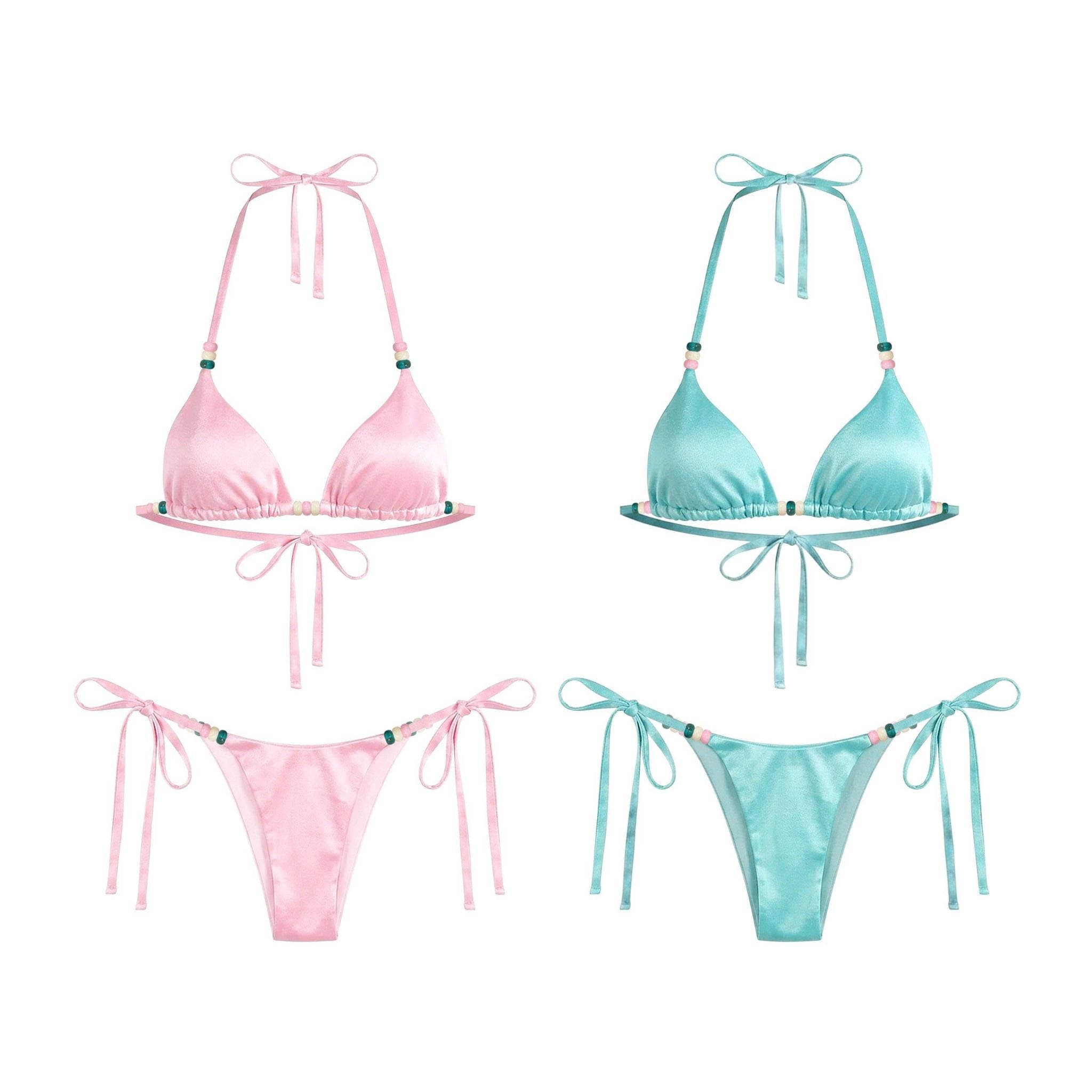  Bikini hai mảnh phi lụa sexy kèm mút MOODY - KILL SYSTEM 