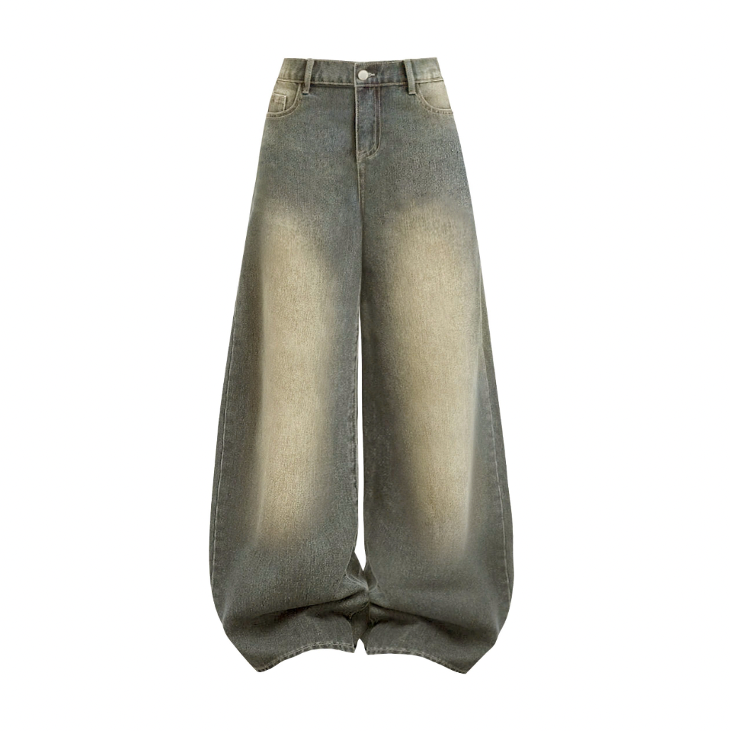  Quần Jeans nữ wash ống rộng Mountain - KILL SYSTEM 