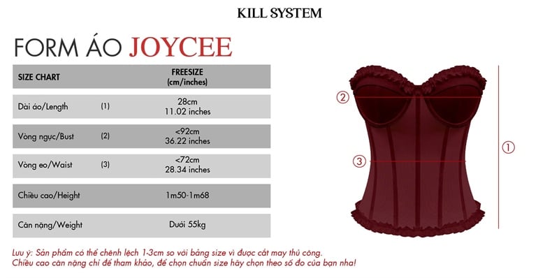 Áo corset xuyên thấu sexy tôn dáng JOYCEE - KILLSYSTEM 