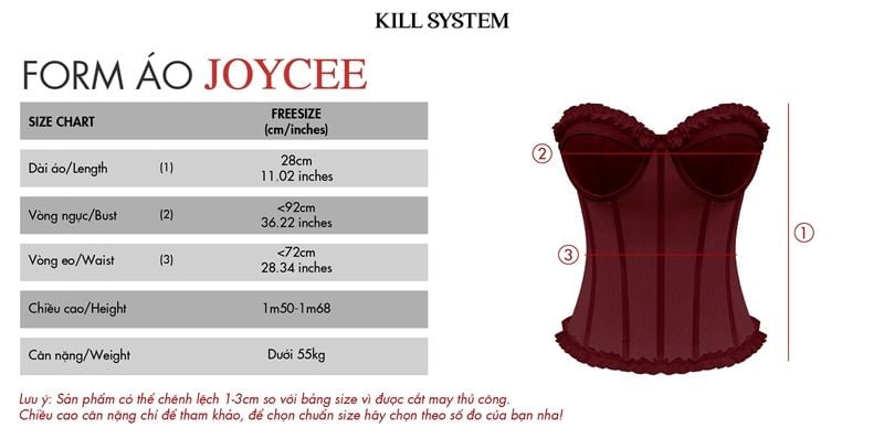  Áo corset xuyên thấu sexy tôn dáng JOYCEE - KILLSYSTEM 