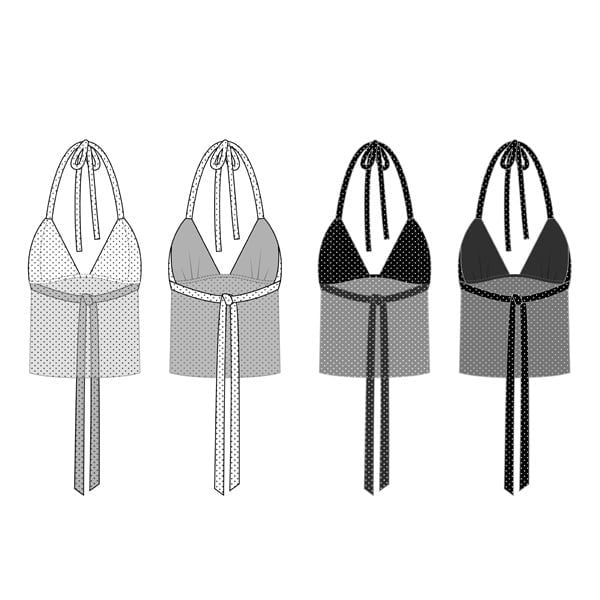  Áo yếm xuyên thấu chấm bi MIATA - KILLSYSTEM 