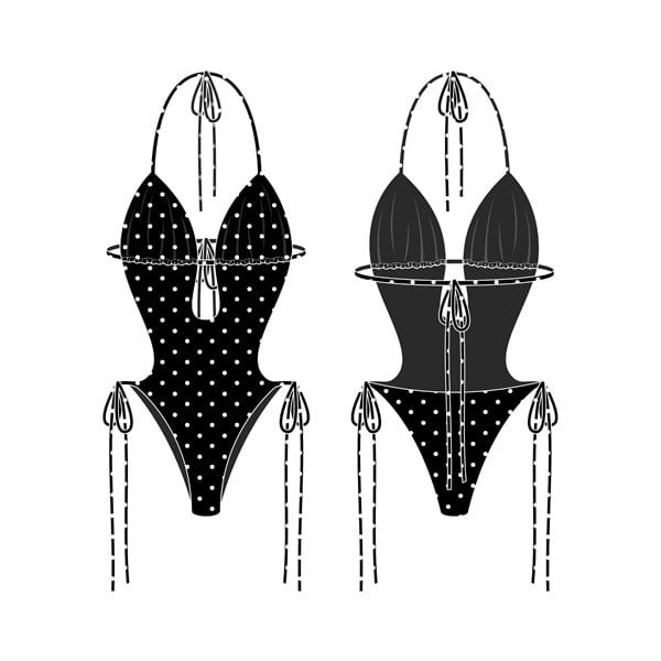  Bikini hoạ tiết chấm bi WHITE FOX - KILLSYSTEM 