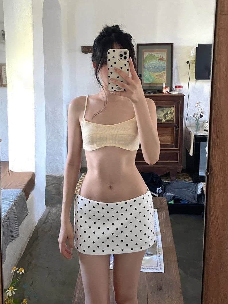  Váy quần phối ren chấm bi MARIEN -KILLSYSTEM 