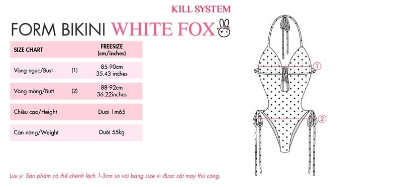  Bikini hoạ tiết chấm bi WHITE FOX - KILLSYSTEM 