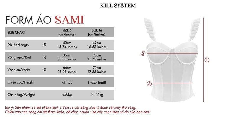  Áo corset 2 dây hở lưng sexy tôn dáng SAMI - KILLSYSTEM 