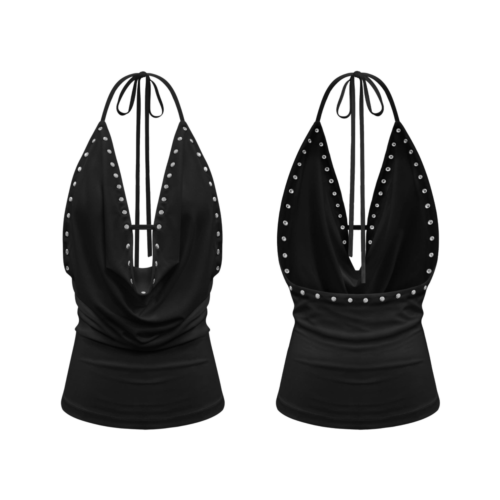  Áo yếm cổ đổ hở lưng AFFAIR - KILLSYSTEM 