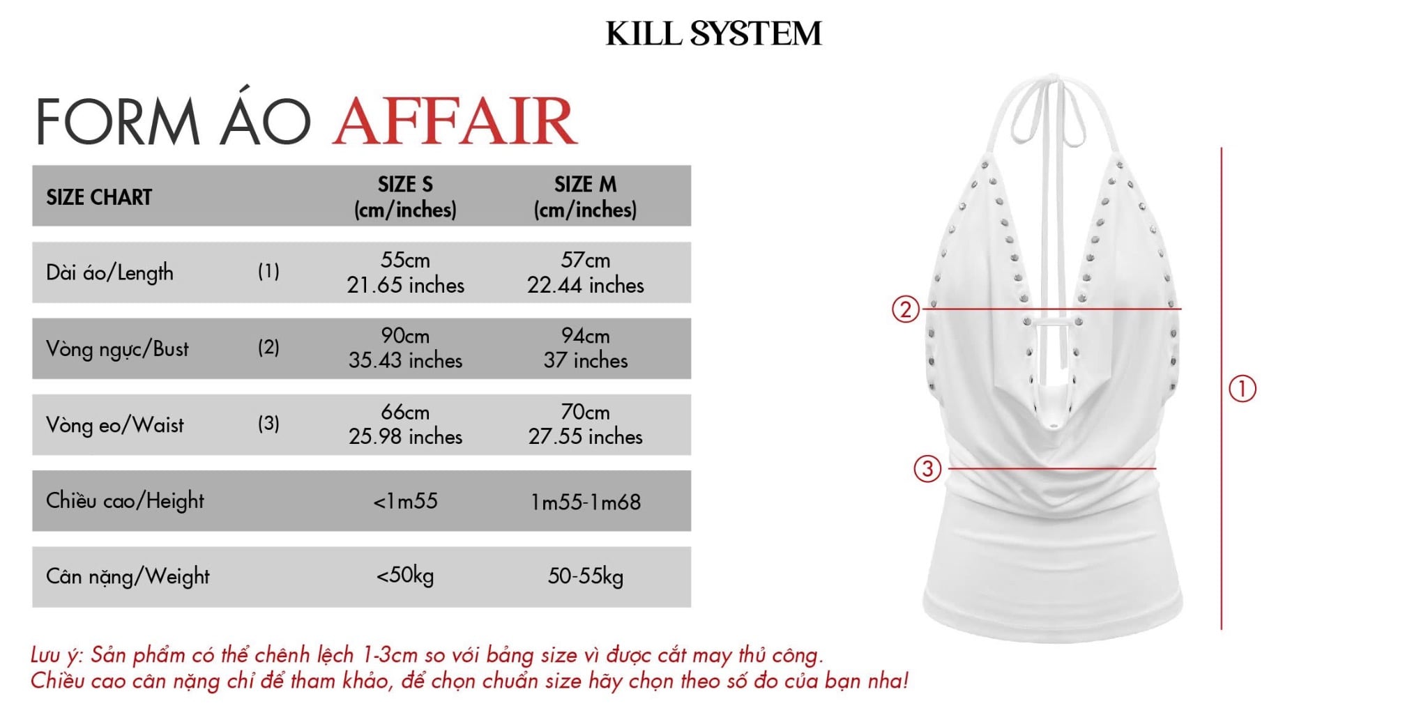  Áo yếm cổ đổ hở lưng AFFAIR - KILLSYSTEM 