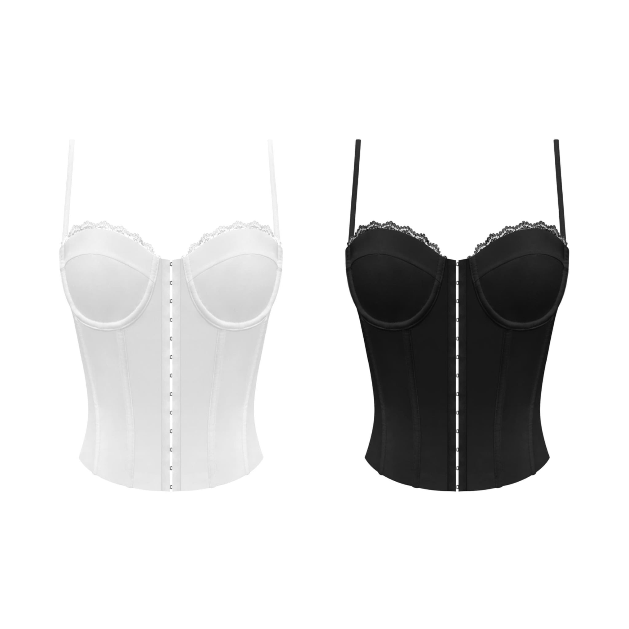  Áo hai dây dáng corset viền ren mắc cài ôm body SAMBI - KILLSYSTEM 