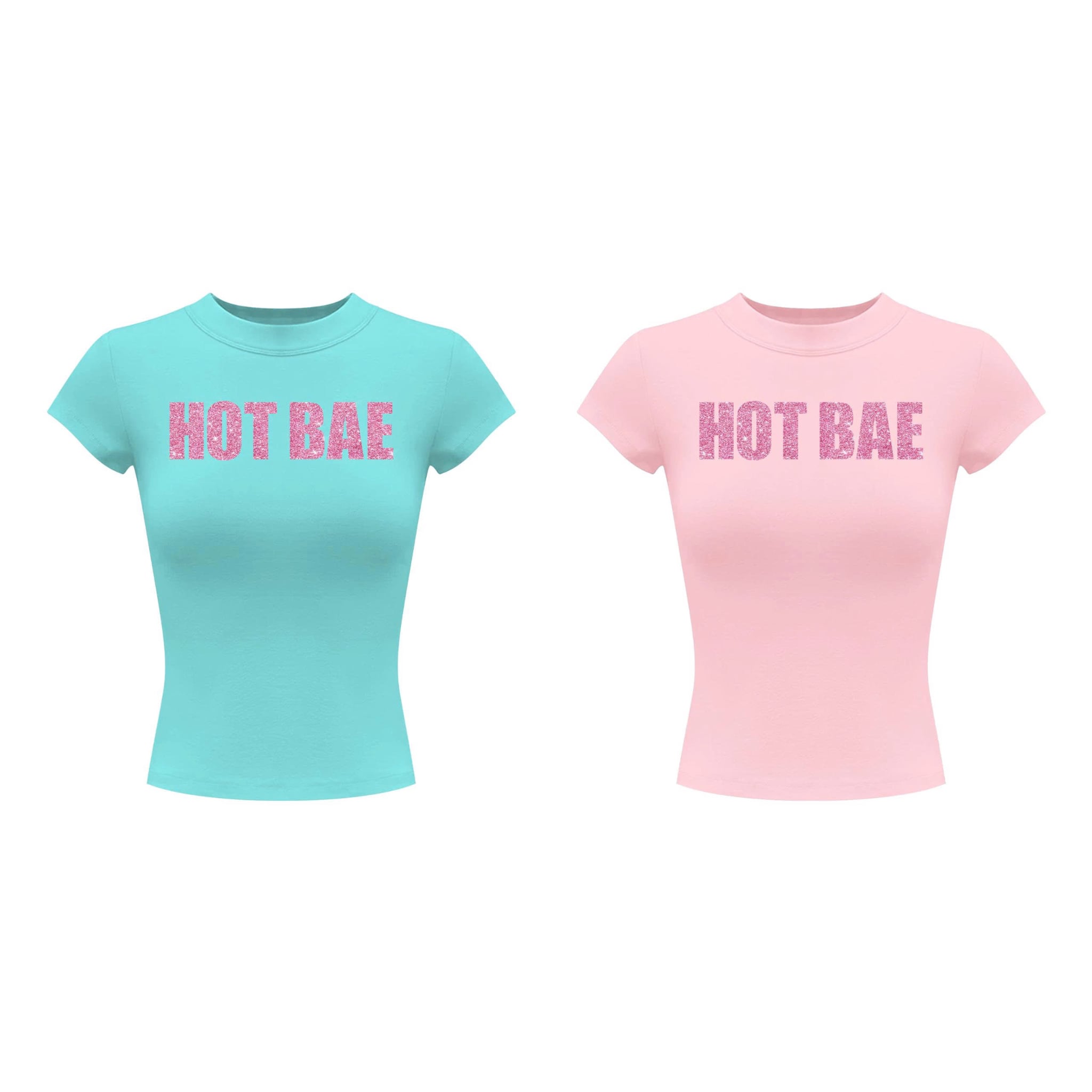  Áo thun babytee in chữ kim tuyến lấp lánh HOT BAE - KILLSYSTEM 