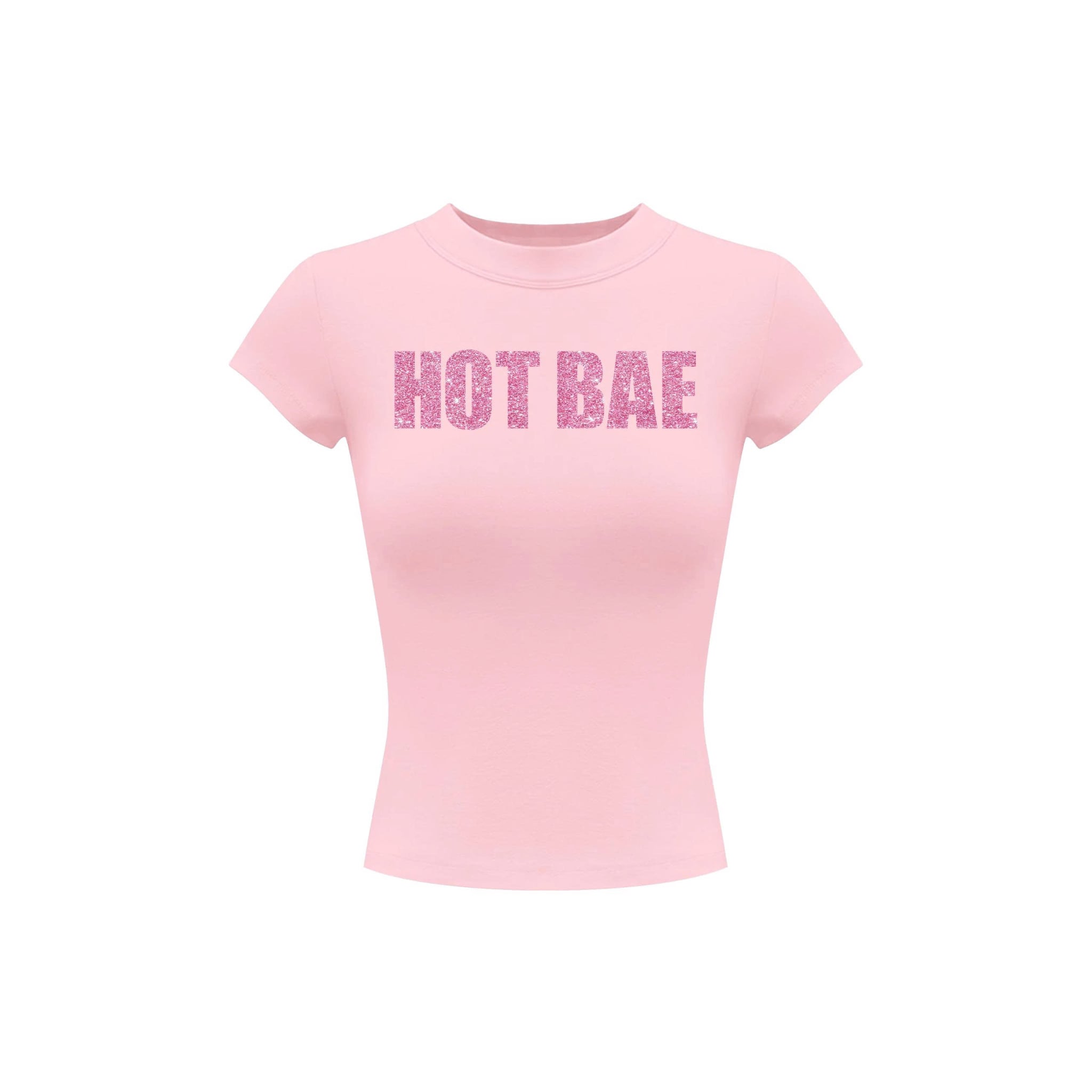  Áo thun babytee in chữ kim tuyến lấp lánh HOT BAE - KILLSYSTEM 