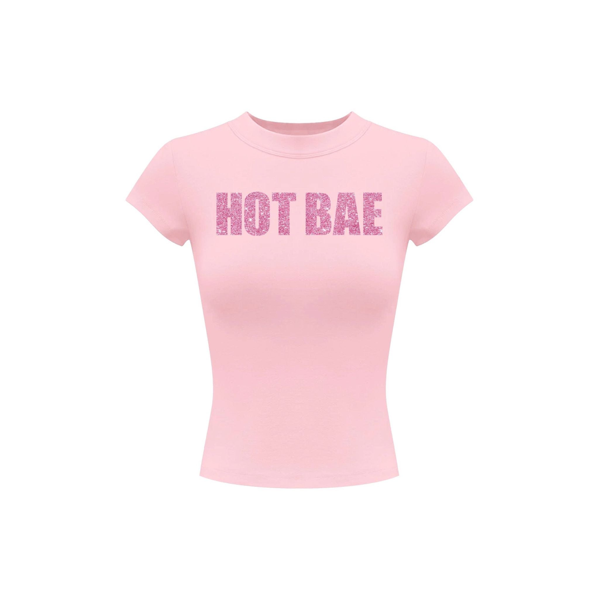  Áo thun babytee in chữ kim tuyến lấp lánh HOT BAE - KILLSYSTEM 
