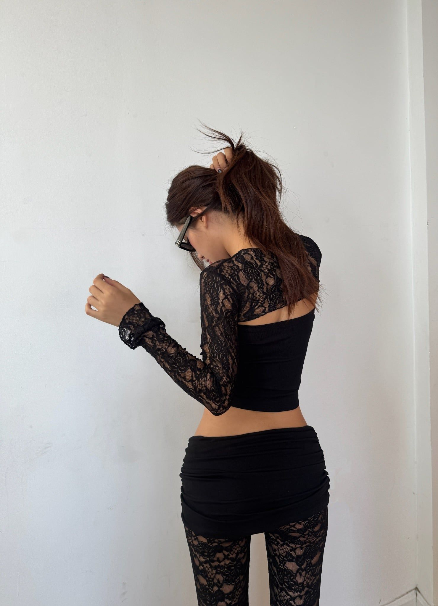  Quần ren ống loe phối váy ôm cạp thấp sexy tôn dáng SAMANTHA - KILLSYSTEM 