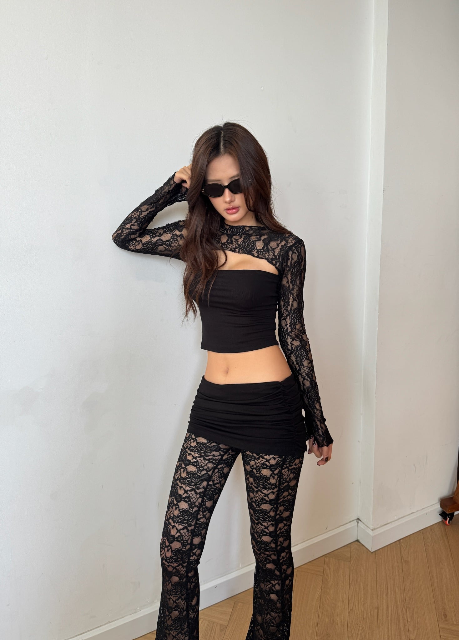  Quần ren ống loe phối váy ôm cạp thấp sexy tôn dáng SAMANTHA - KILLSYSTEM 
