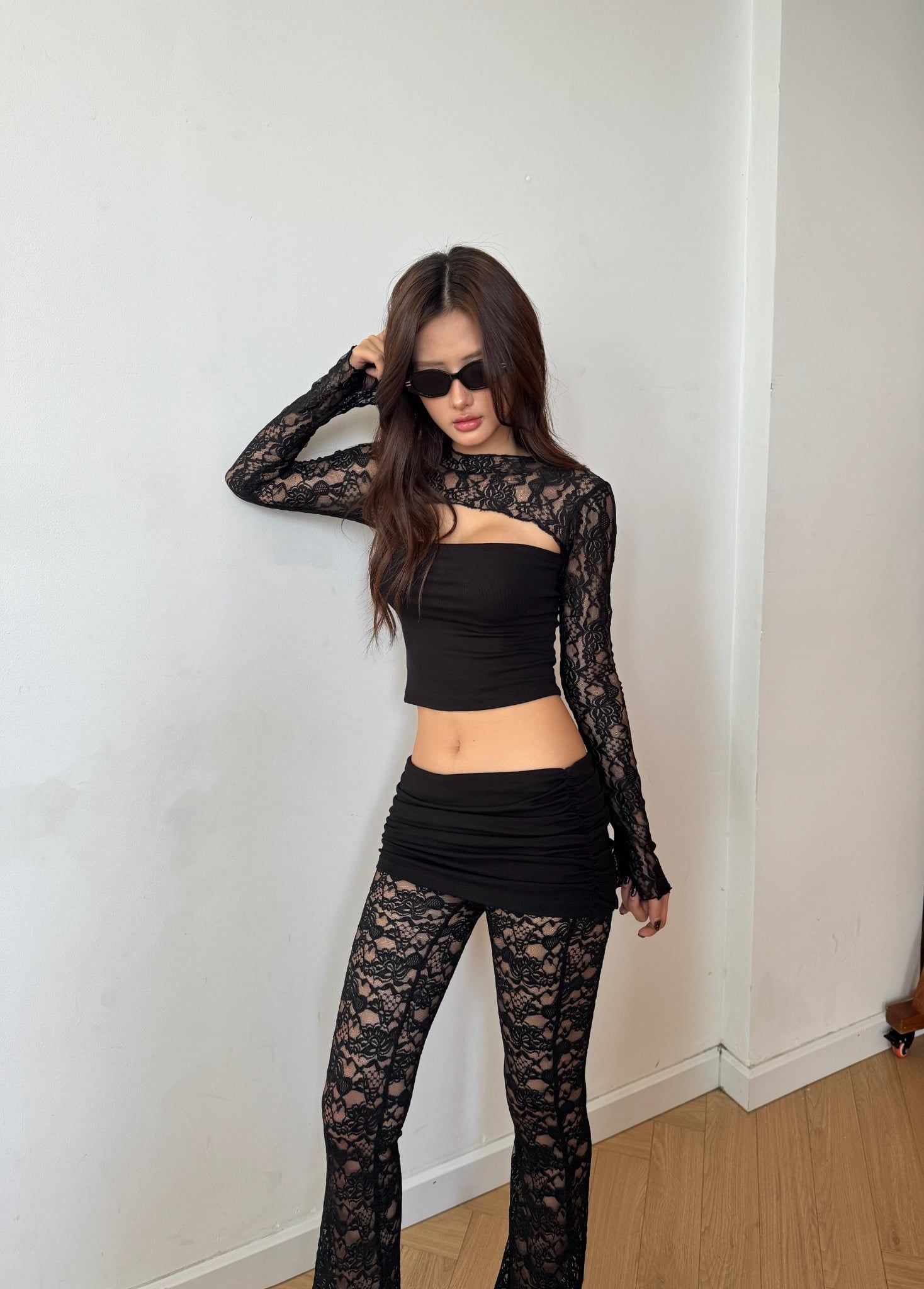  Quần ren ống loe phối váy ôm cạp thấp sexy tôn dáng SAMANTHA - KILLSYSTEM 