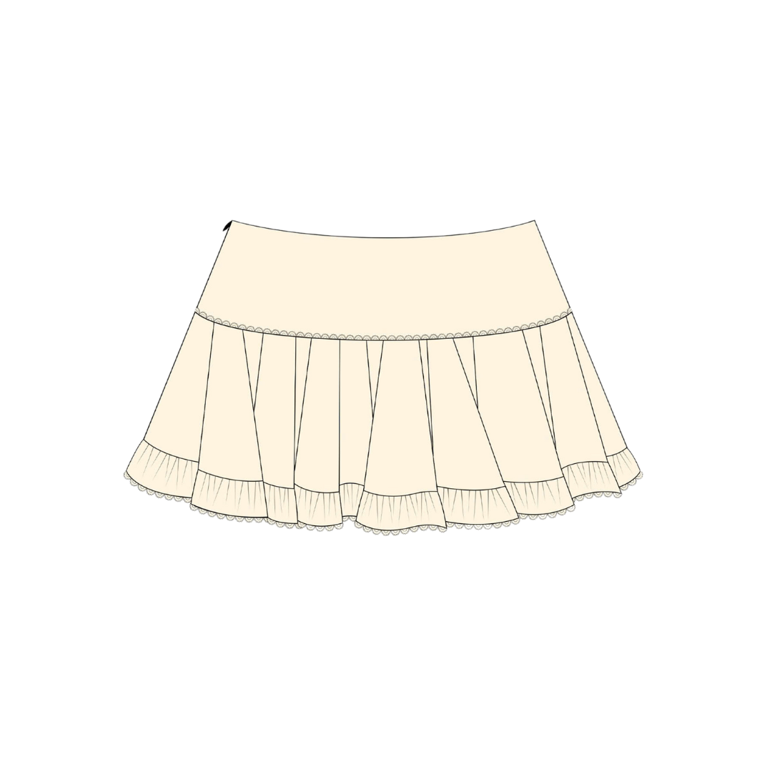  Chân váy xếp ly voan tơ WINTER - KILLSYSTEM 