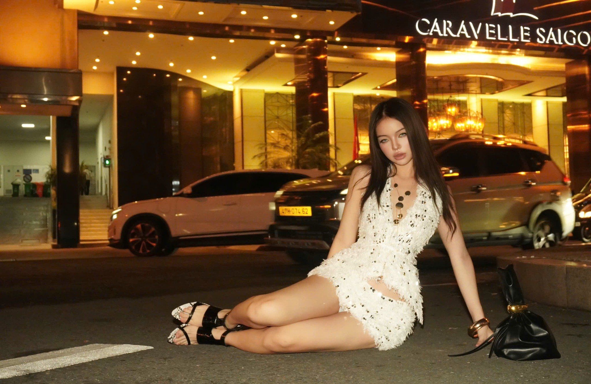  Váy lông vũ đính kim sa HEBE - KILLSYSTEM 