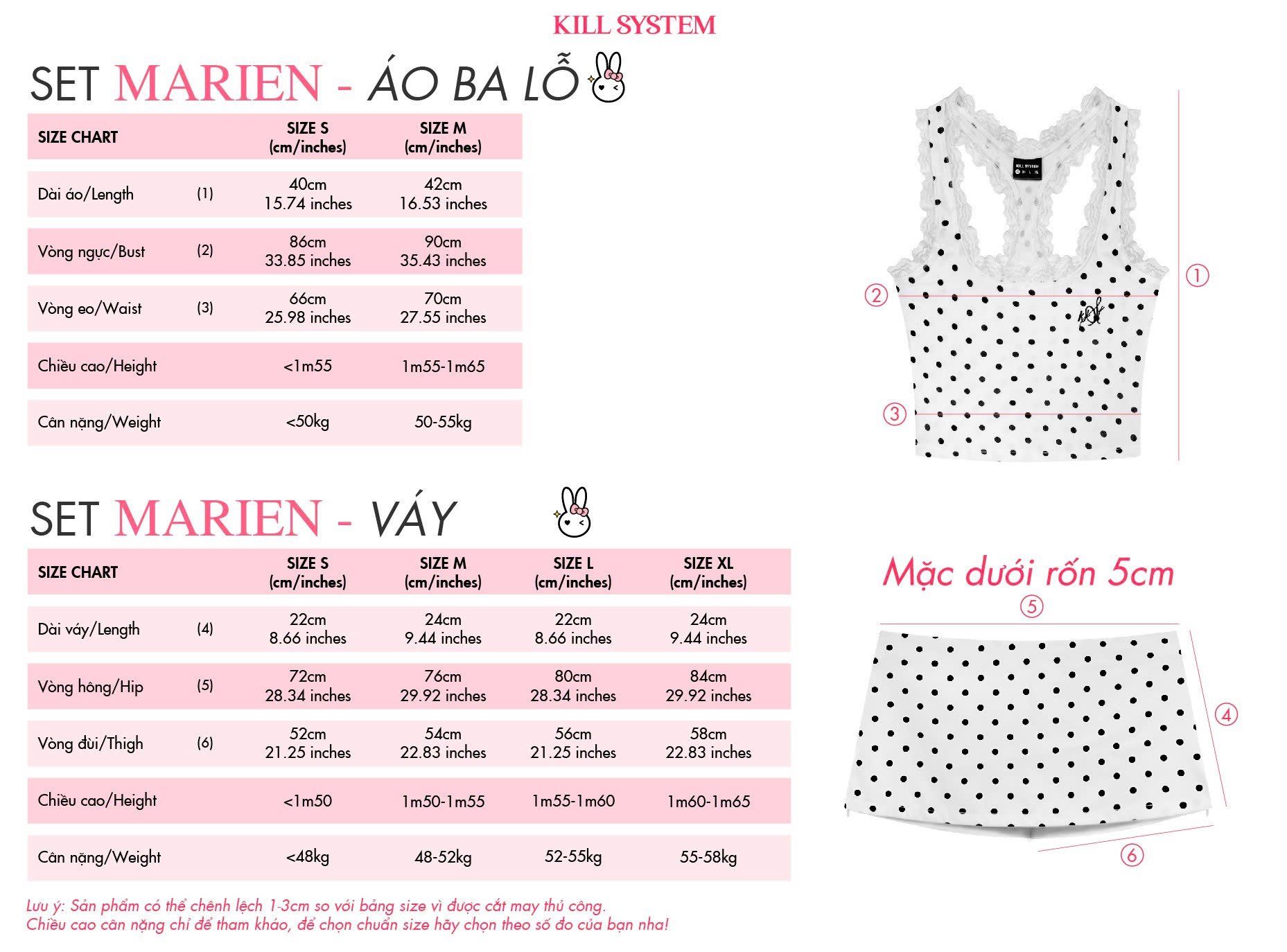  Áo ba lỗ phối ren chấm bi MARIEN -KILLSYSTEM 