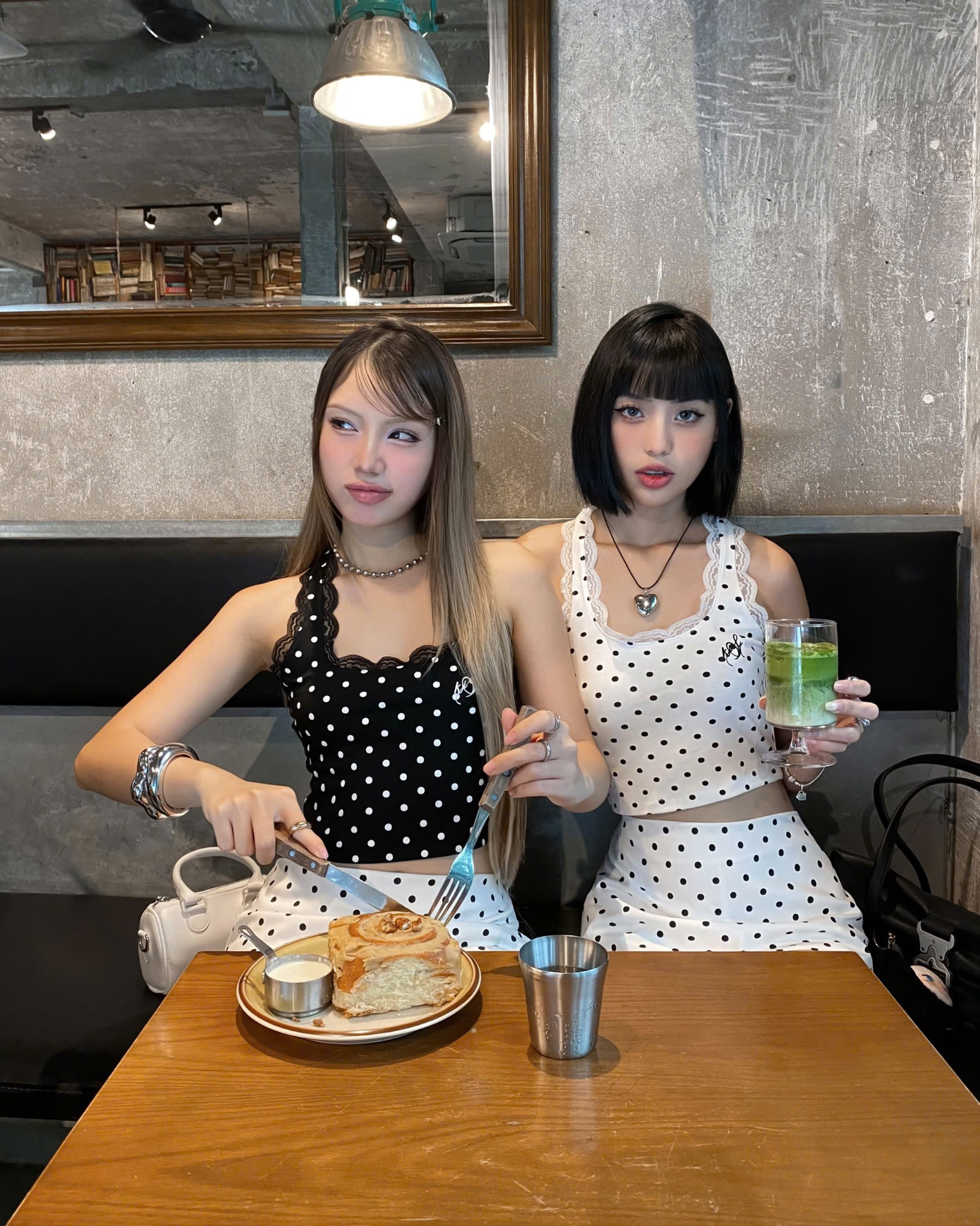  Áo ba lỗ phối ren chấm bi MARIEN -KILLSYSTEM 