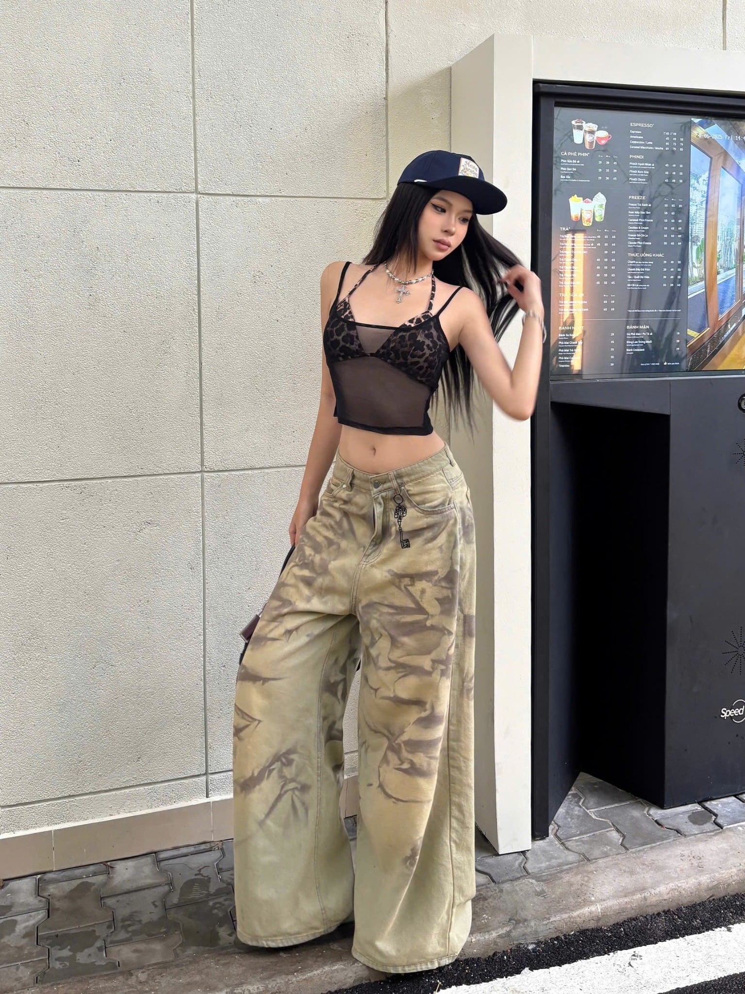  Quần Jeans wash ống rộng KEY CHANGER - KILLSYSTEM 