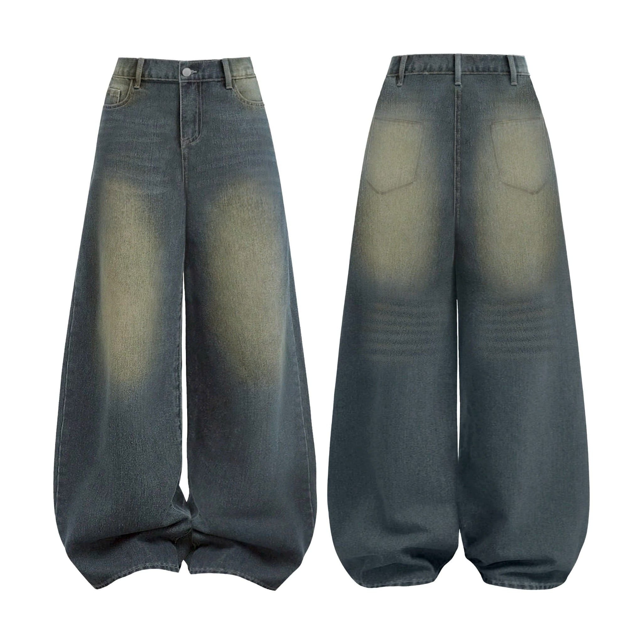  Quần Jeans nữ wash ống rộng Mountain - KILL SYSTEM 